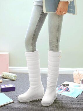 Women Warm Knee High Platform Snow Boots Comfort